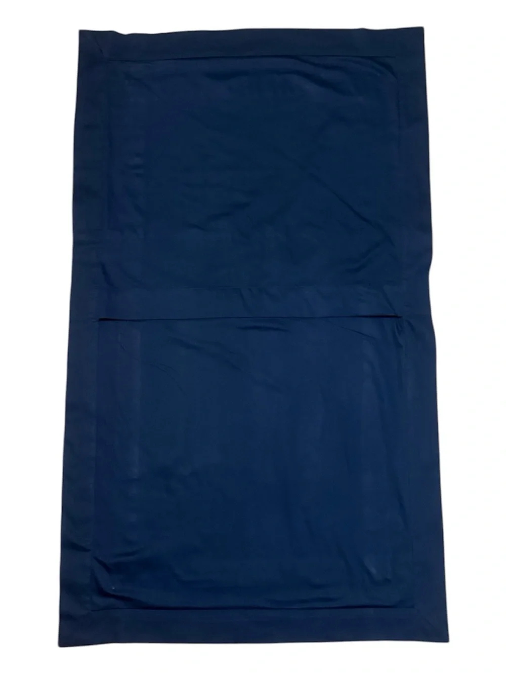 Boll & Branch Hemmed Set of 2 King Pillow Shams Blue White Insert Organic Cotton